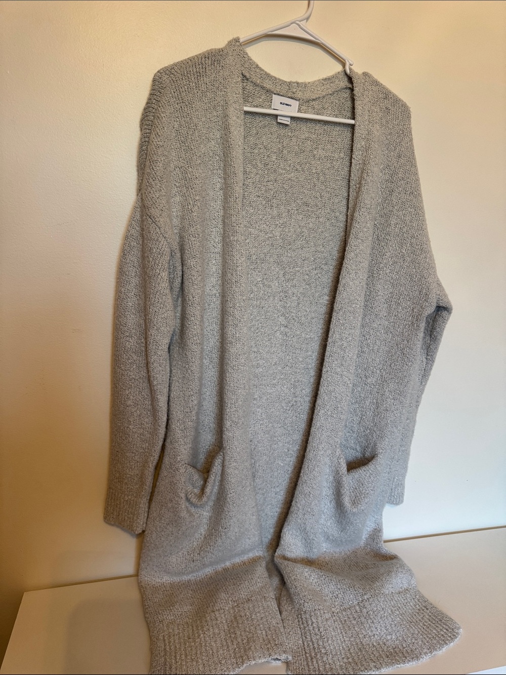 Old Navy Open-Front Light Gray Women's Cardigan